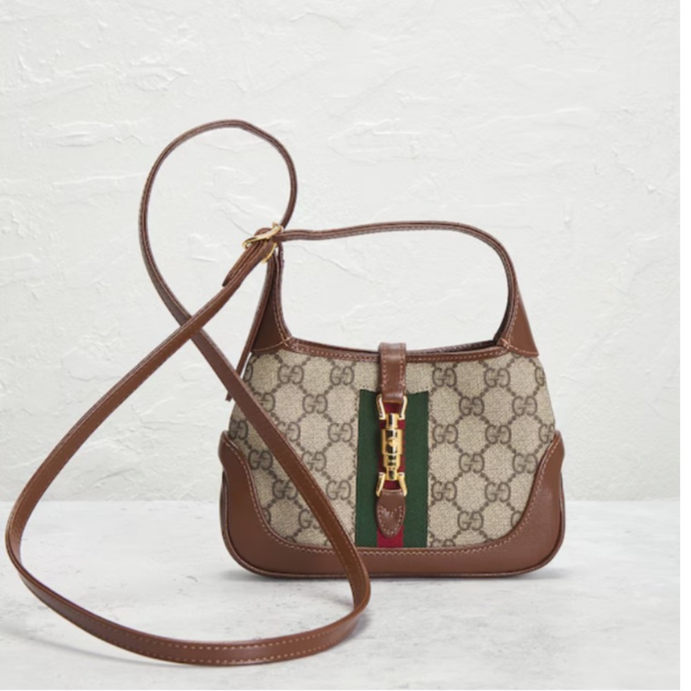 Authentic Gucci Mini Jackie 1961 Hobo Bag in Beige Excellent Condition
